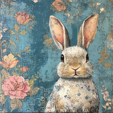 Easter Rabbit Sign, DCO-13278, Sign For Wreath, 10x10
